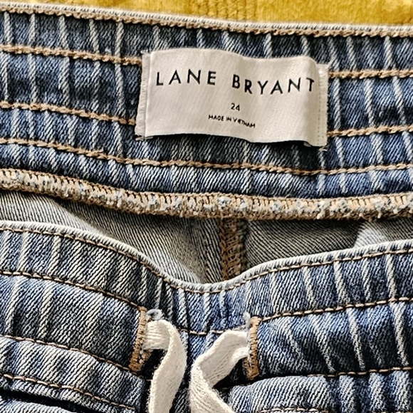 Lane Bryant midrise denim jogger jeans sz 24 light washed - Picture 12 of 12